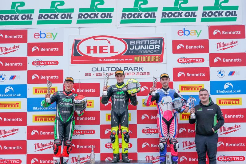 HEL Performance British Junior Supersport Championship with Motocourse: McManus beats Hardie to race two win