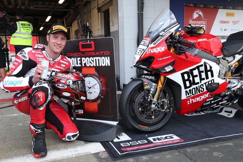 Tommy Bridewell Claimed The First Bennetts British Superbike Championship Omologato Pole