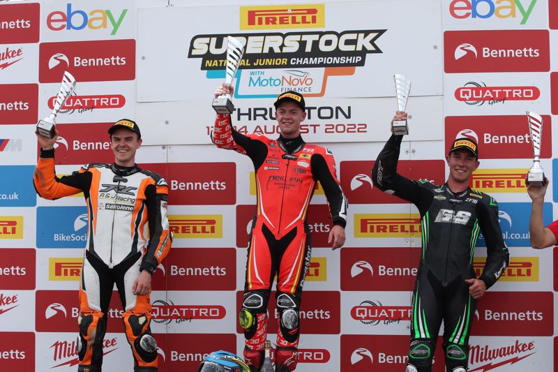 Pirelli National Junior Superstock with MotoNovo Finance: Cook turns up the heat with commanding win 