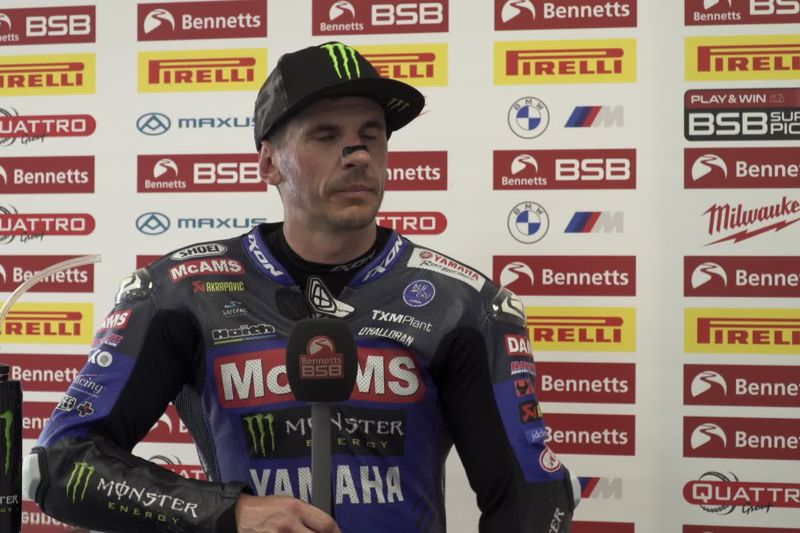 VIDEO: The top three after Bennetts BSB race 2 at Donington Park