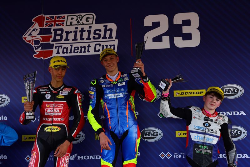 Harrison Dessoy picked up the first R&G British Talent Cup win of the